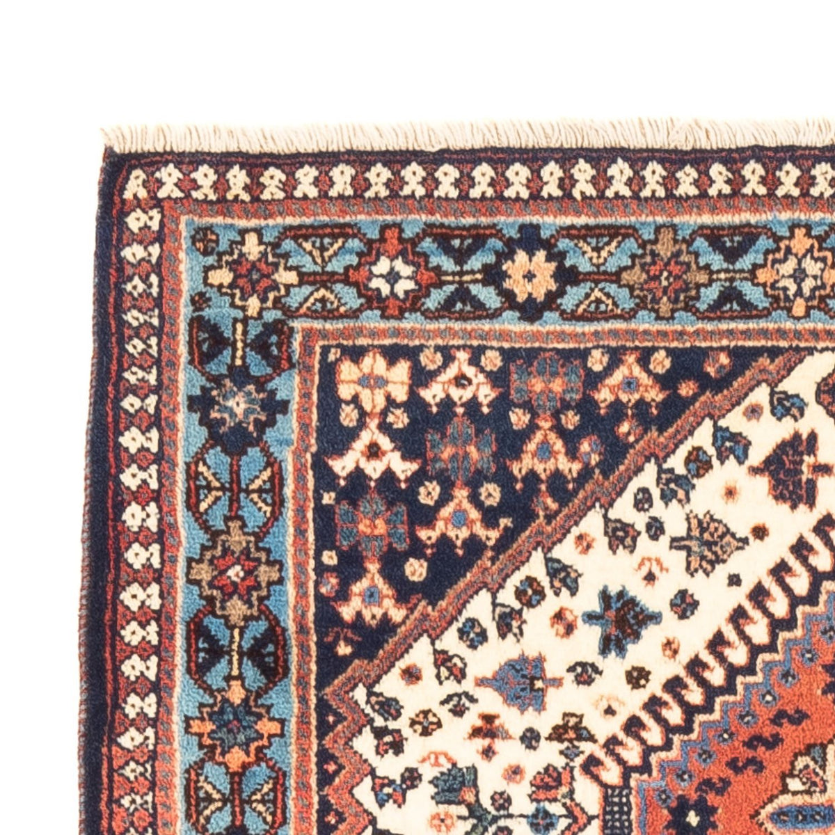 Alfombra persa - Nómada - 128 x 82 cm - crema