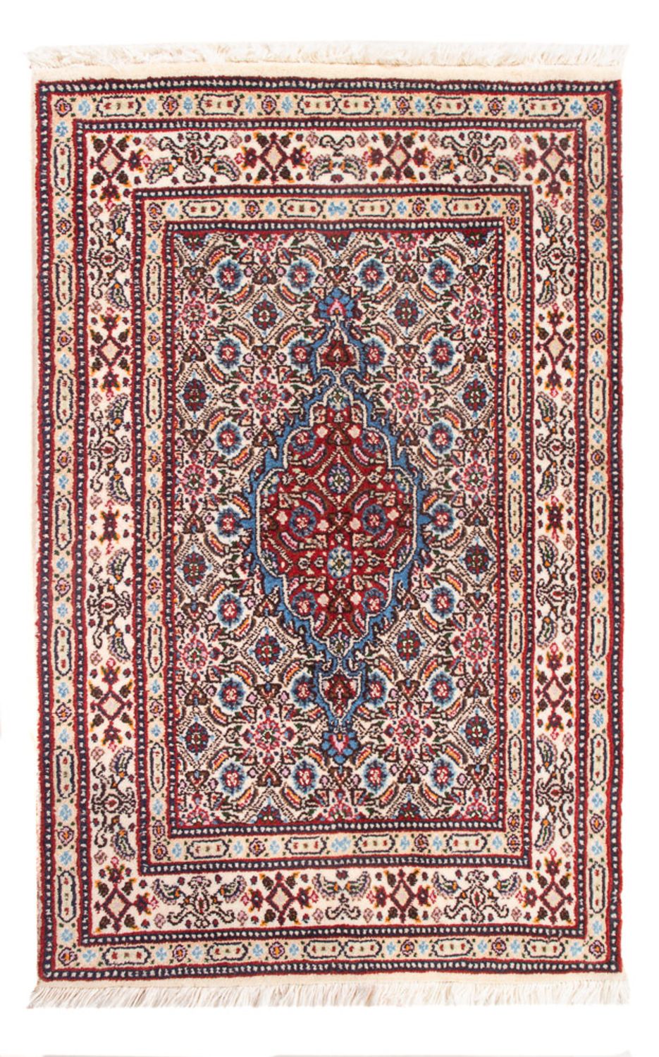 Alfombra persa - Clásica - Real - 87 x 57 cm - rojo