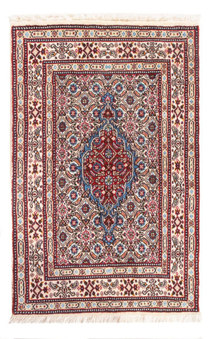 Alfombra persa - Clásica - Real - 87 x 57 cm - rojo