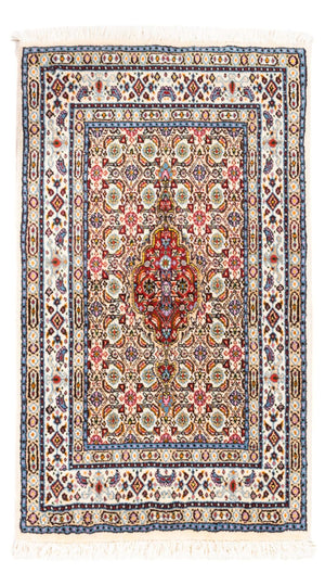 Alfombra persa - Clásica - Real - 88 x 55 cm - multicolor
