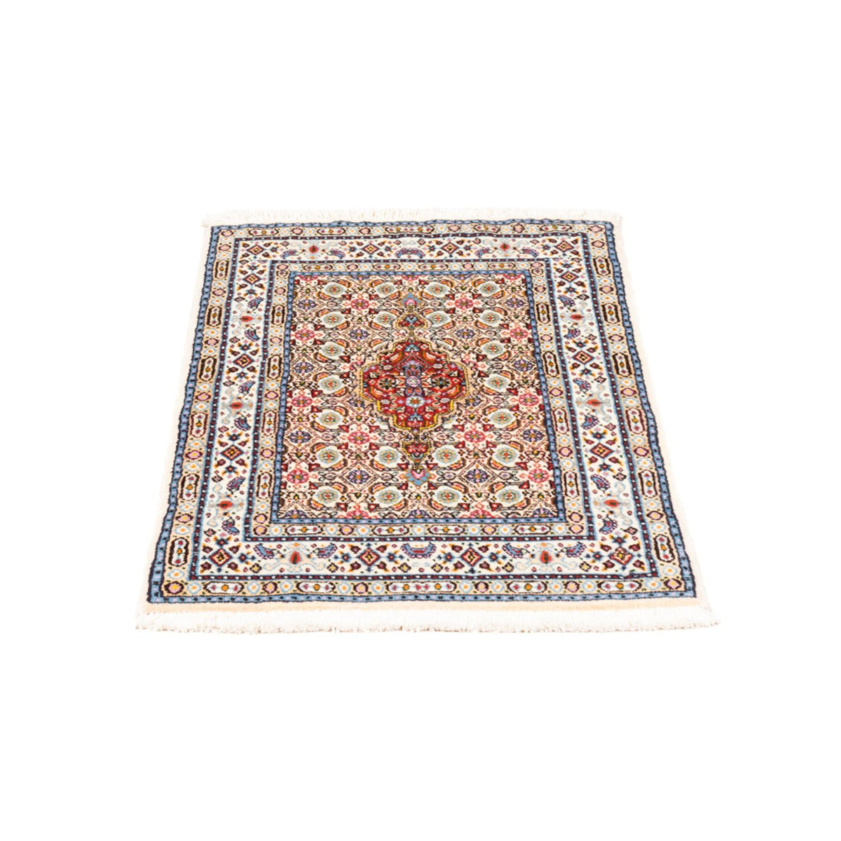 Alfombra persa - Clásica - Real - 88 x 55 cm - multicolor