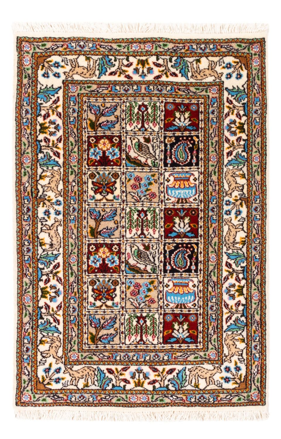Alfombra persa - Clásica - Real - 88 x 60 cm - multicolor