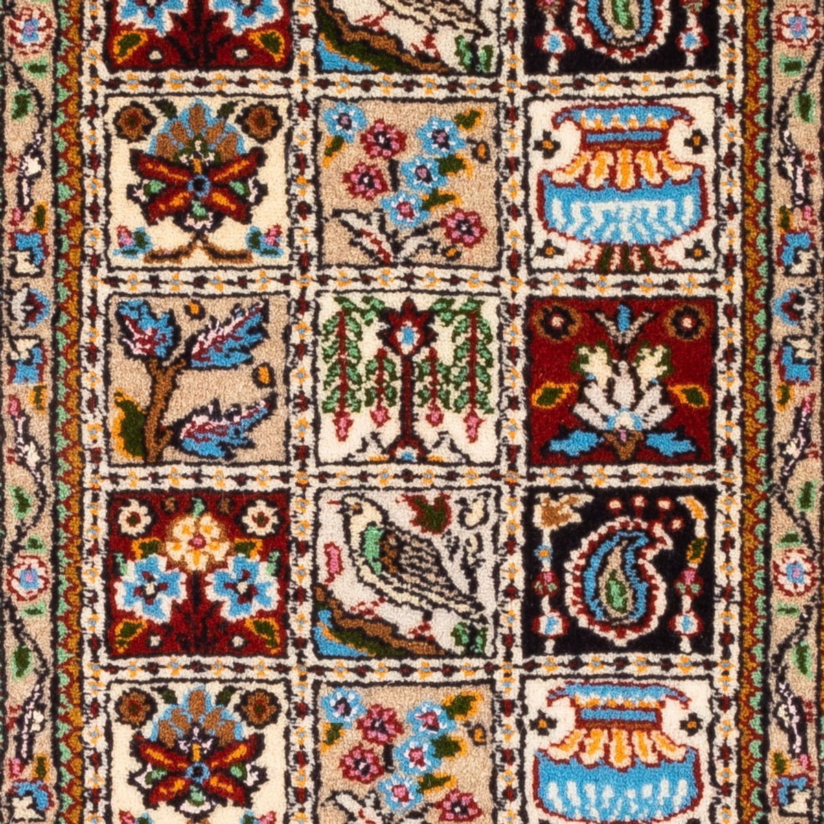 Alfombra persa - Clásica - Real - 88 x 60 cm - multicolor