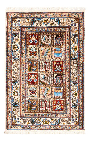 Alfombra persa - Clásica - Real - 88 x 59 cm - multicolor