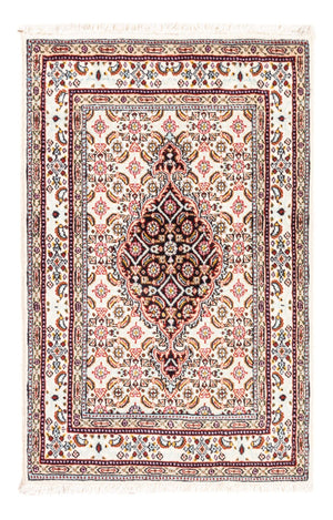 Alfombra persa - Clásica - Real - 90 x 60 cm - crema