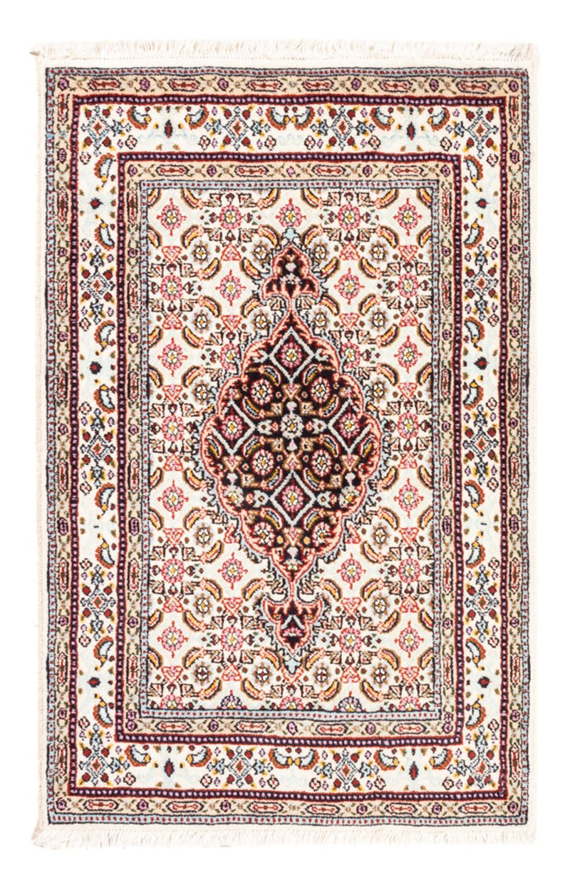 Alfombra persa - Clásica - Real - 90 x 60 cm - crema