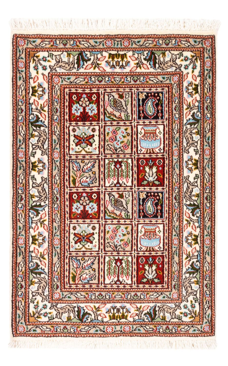 Alfombra persa - Clásica - Real - 90 x 60 cm - multicolor