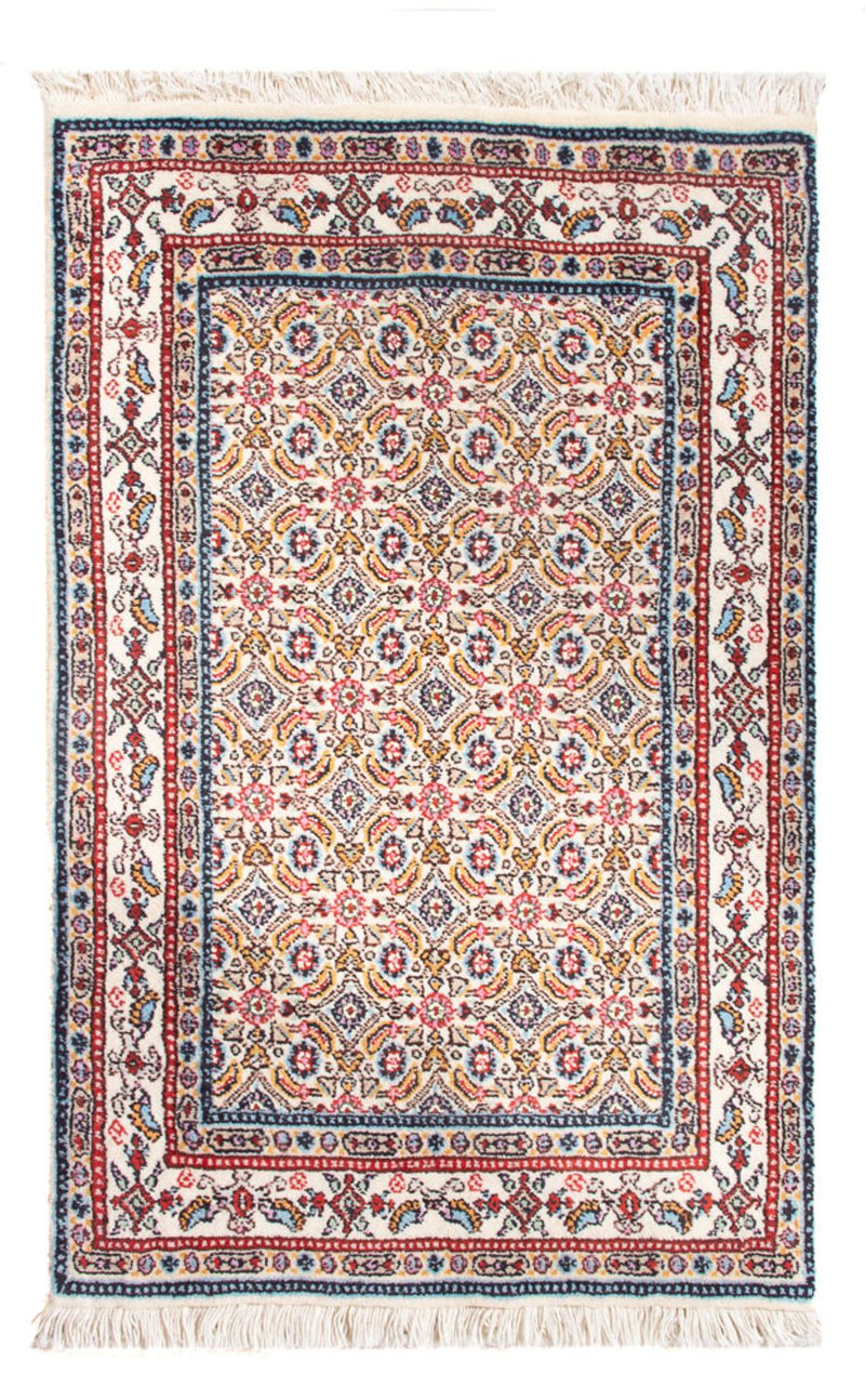 Alfombra persa - Clásica - Real - 90 x 60 cm - marrón claro