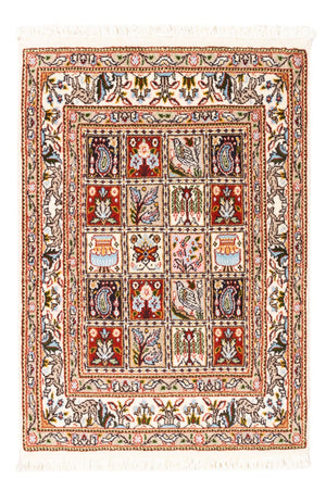 Alfombra persa - Clásica - Real - 90 x 60 cm - multicolor