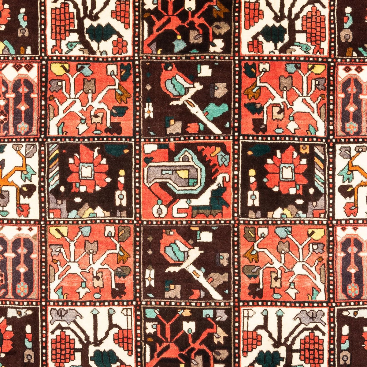Alfombra persa - Nómada - 278 x 224 cm - multicolor