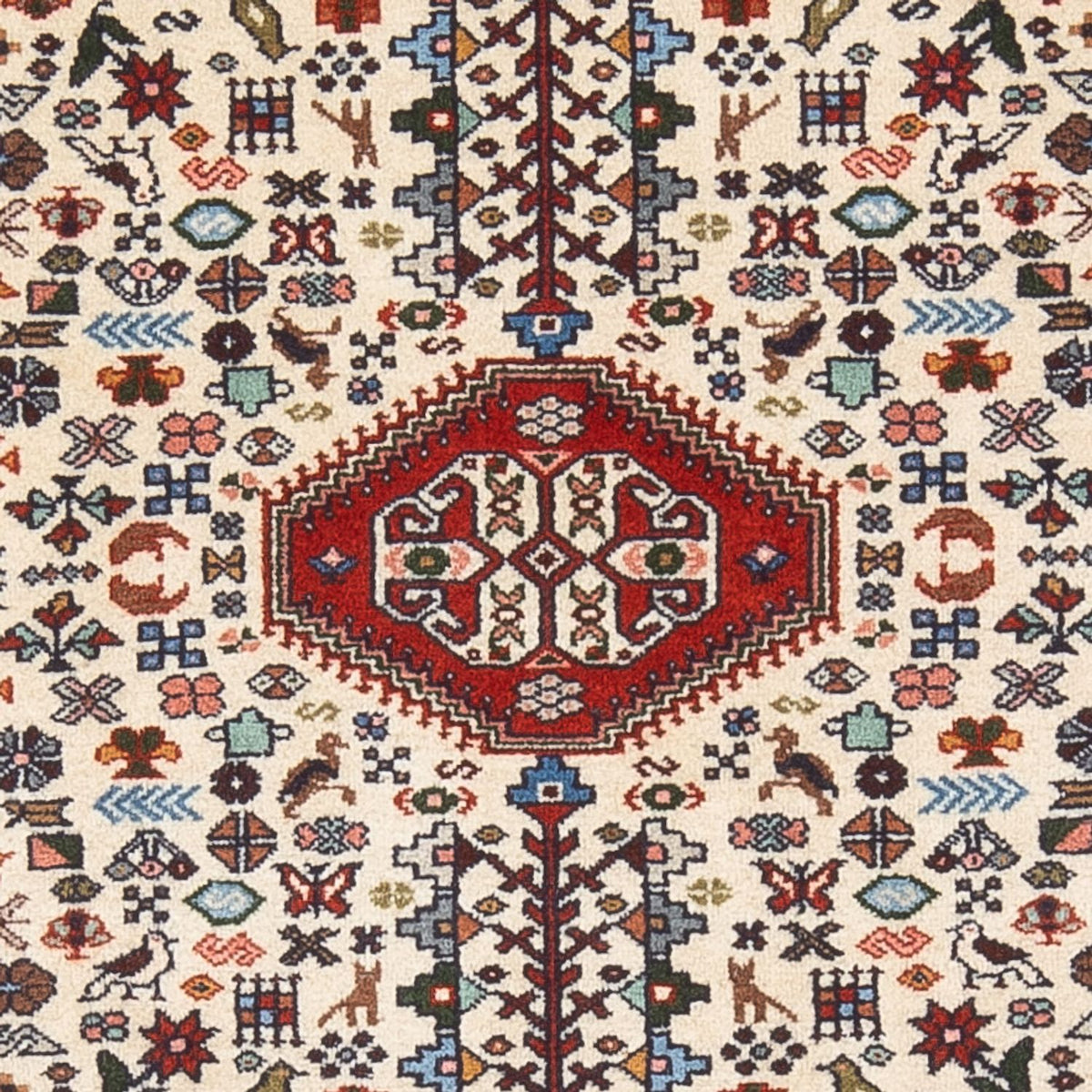 Alfombra persa - Nómada - 143 x 104 cm - crema