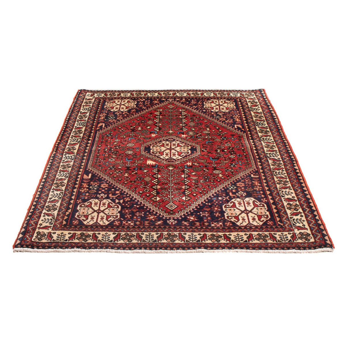 Alfombra persa - Nómada - 140 x 103 cm - rojo