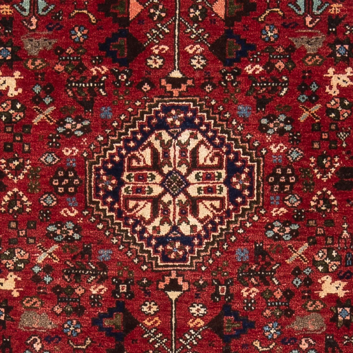 Alfombra persa - Nómada - 156 x 104 cm - rojo