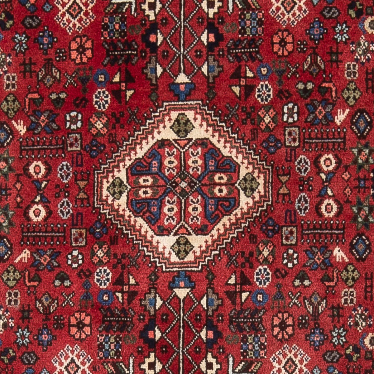 Alfombra persa - Nómada - 155 x 105 cm - rojo