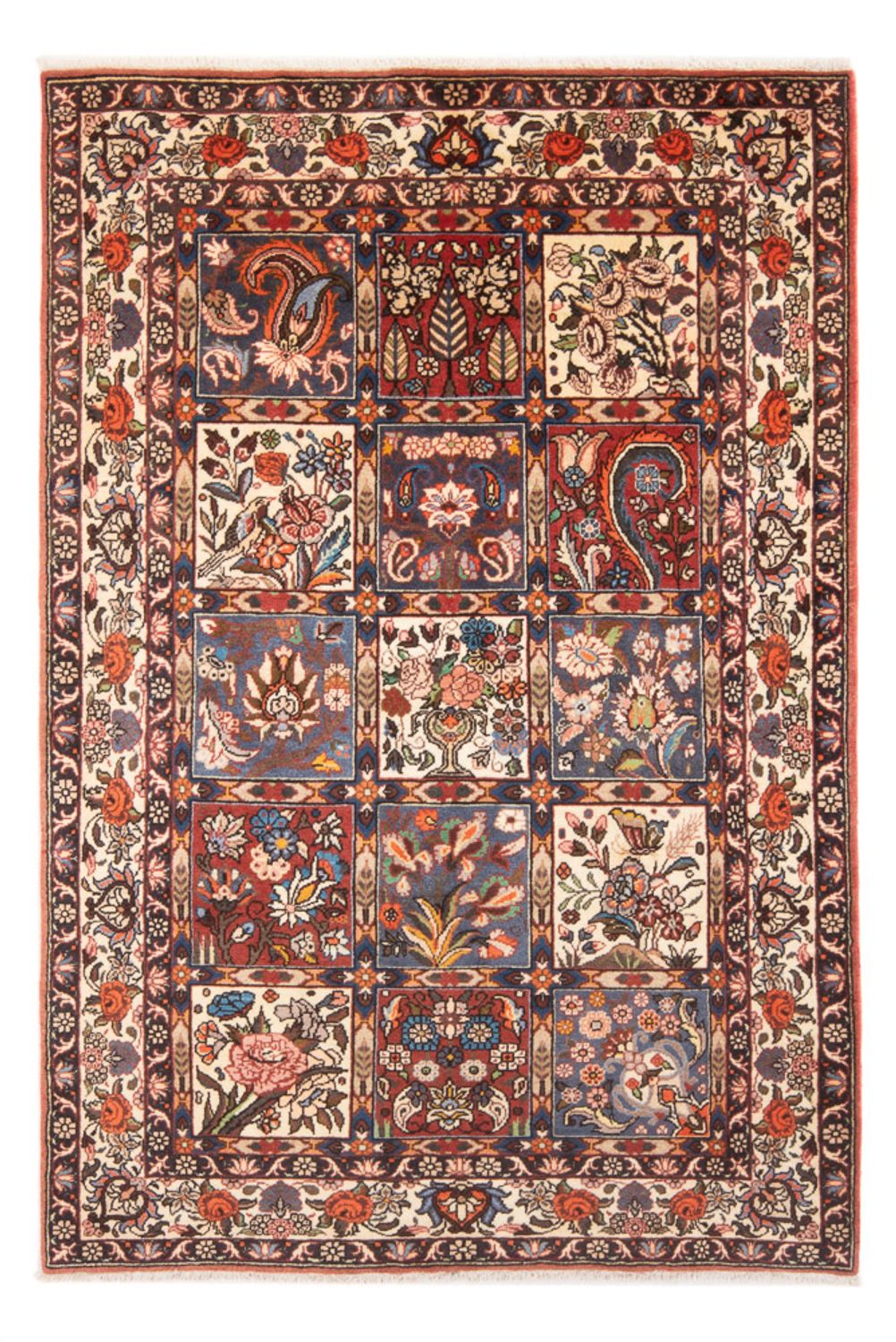Alfombra persa - Nómada - 200 x 130 cm - multicolor