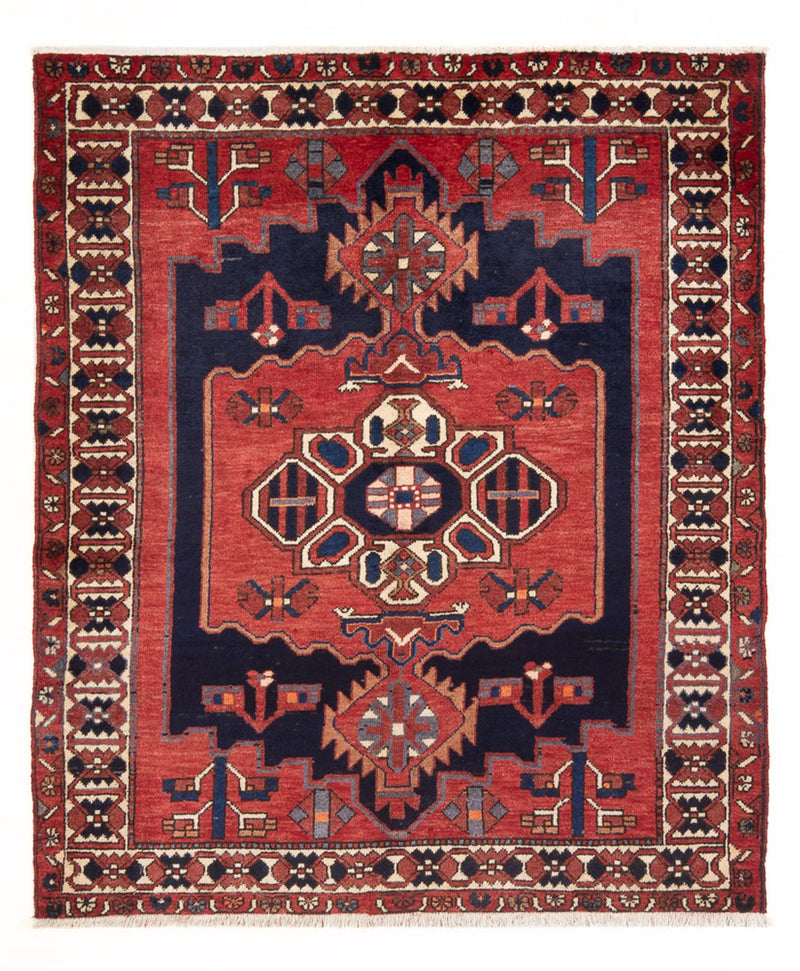 Alfombra persa - Nómada - 195 x 153 cm - rojo