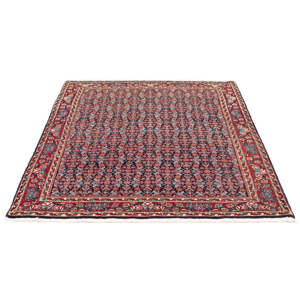 Alfombra persa - Bidjar - 168 x 115 cm - azul oscuro