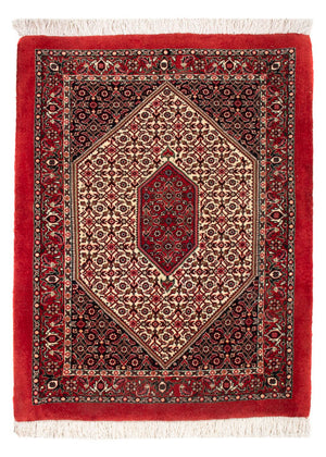 Alfombra persa - Bidjar - 90 x 77 cm - crema