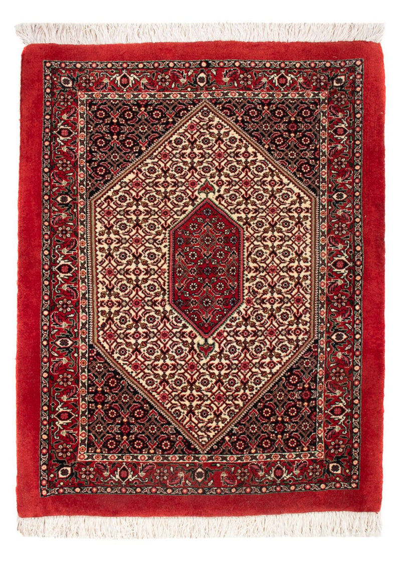 Alfombra persa - Bidjar - 90 x 77 cm - crema