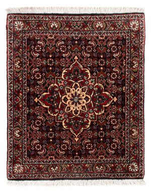 Alfombra persa - Bidjar - 71 x 46 cm - azul oscuro