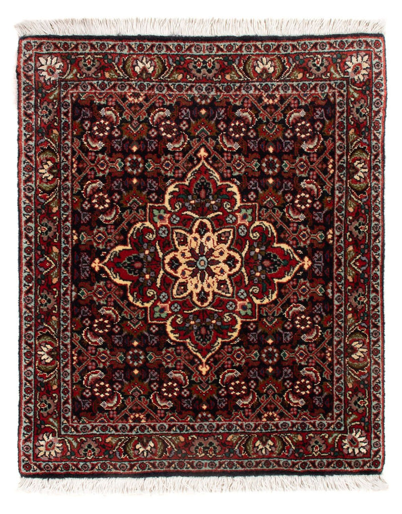 Alfombra persa - Bidjar - 71 x 46 cm - azul oscuro