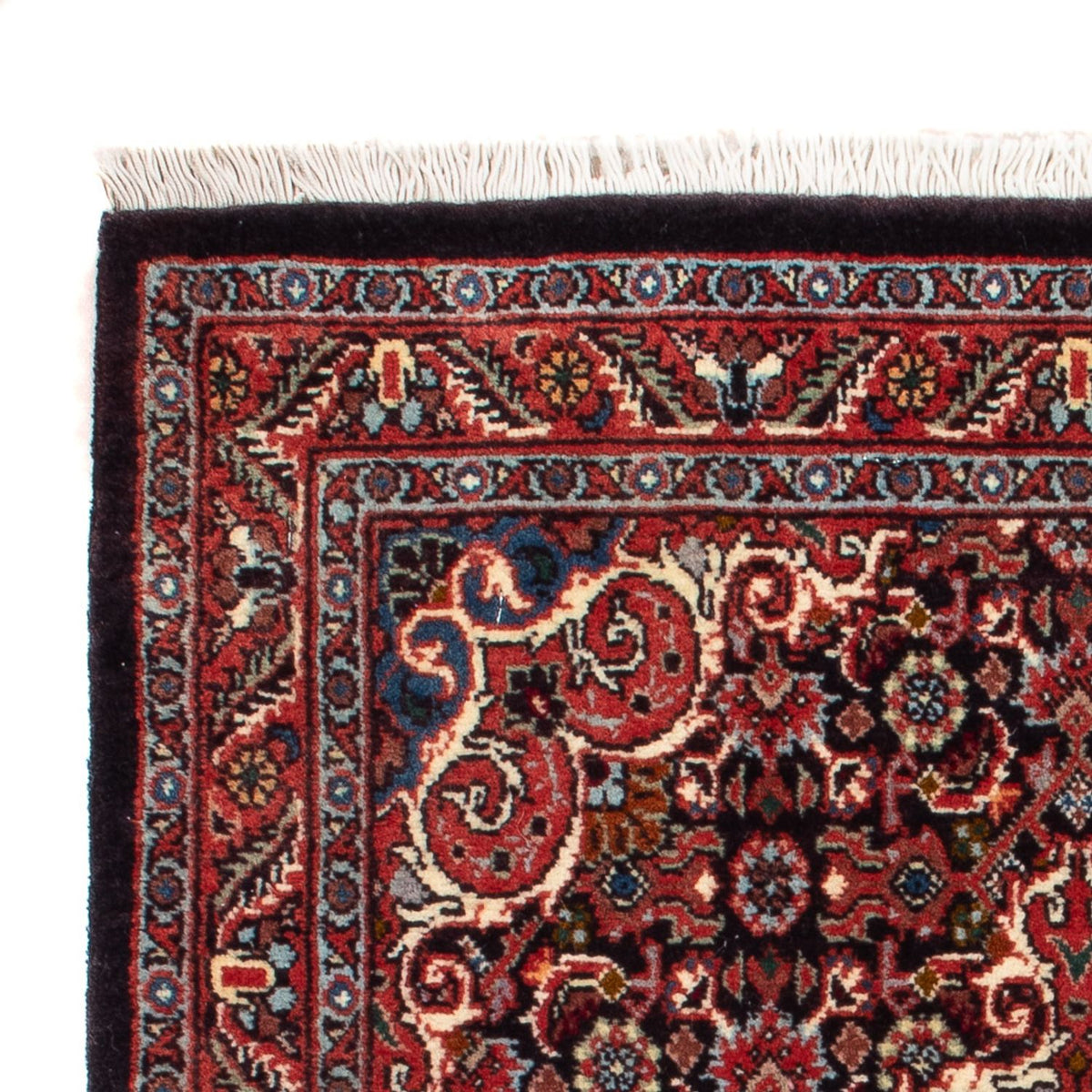 Alfombra persa - Bidjar - 73 x 53 cm - azul oscuro