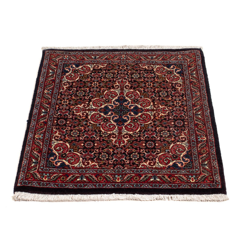 Alfombra persa - Bidjar - 73 x 53 cm - azul oscuro