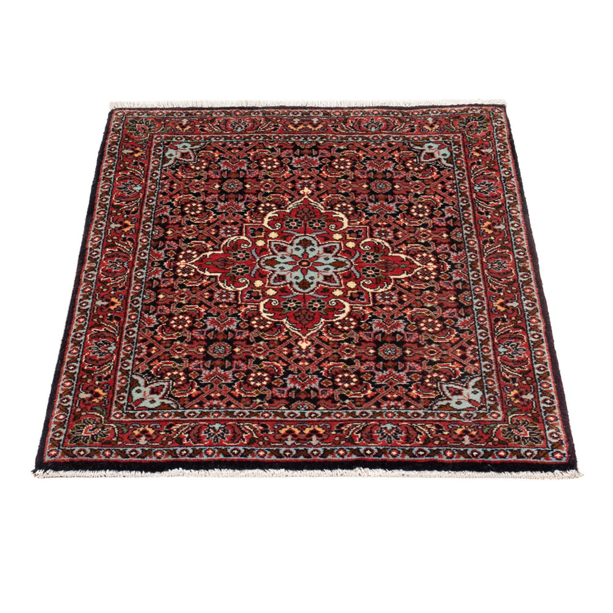 Alfombra persa - Bidjar - 72 x 52 cm - azul oscuro