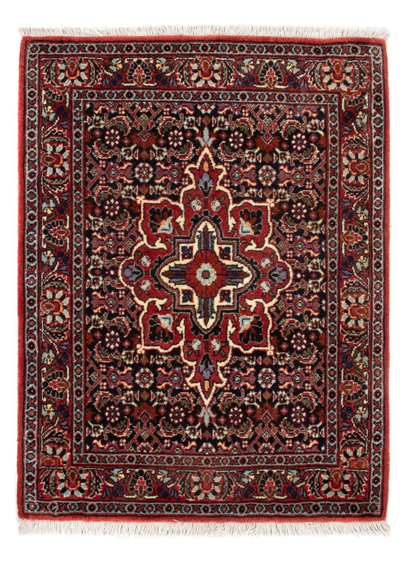 Alfombra persa - Bidjar - 68 x 52 cm - azul oscuro