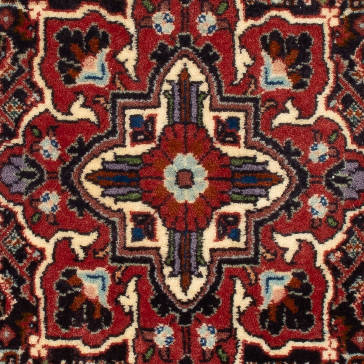 Alfombra persa - Bidjar - 68 x 52 cm - azul oscuro