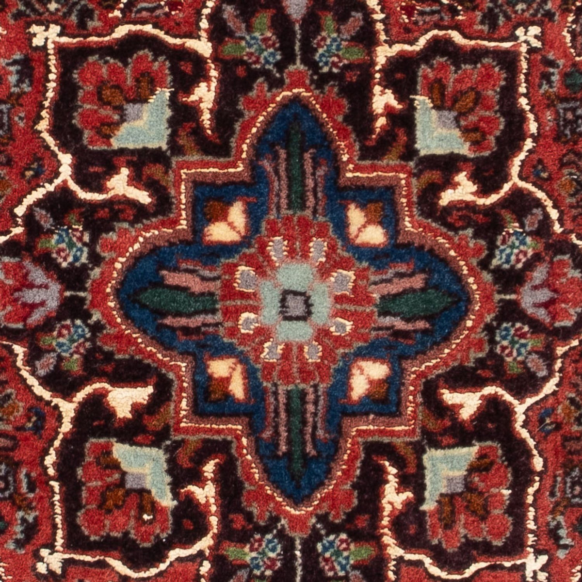 Alfombra persa - Bidjar - 60 x 50 cm - rojo