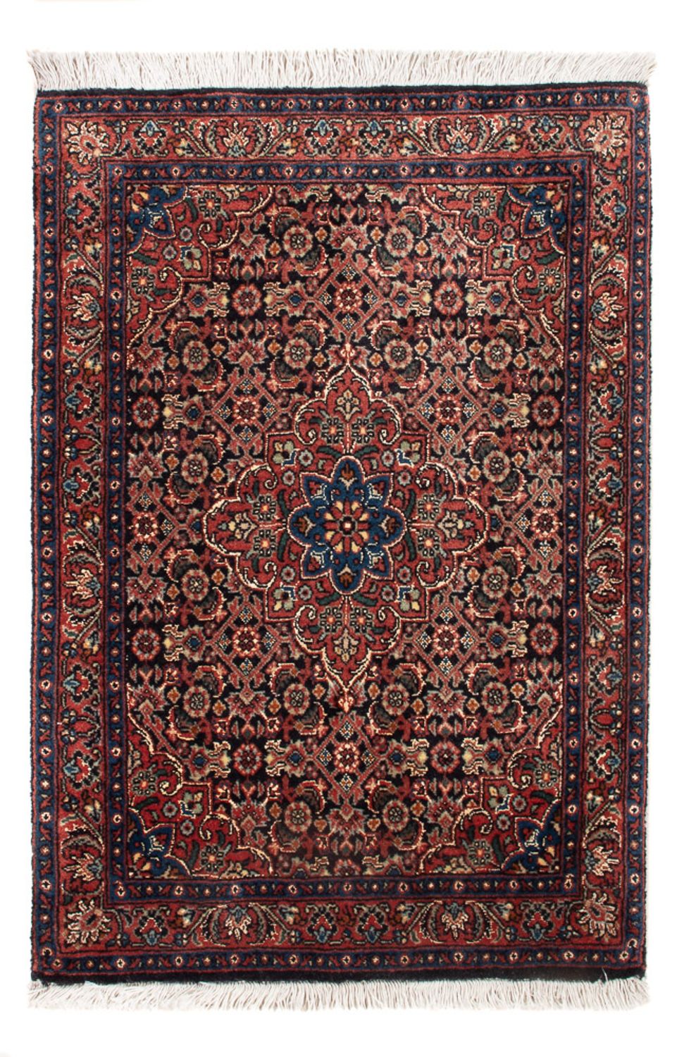 Alfombra persa - Bidjar - 78 x 53 cm - rojo
