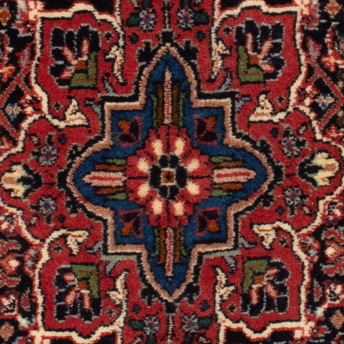 Alfombra persa - Bidjar - 72 x 50 cm - azul oscuro