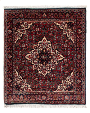 Alfombra persa - Bidjar - 65 x 52 cm - rojo