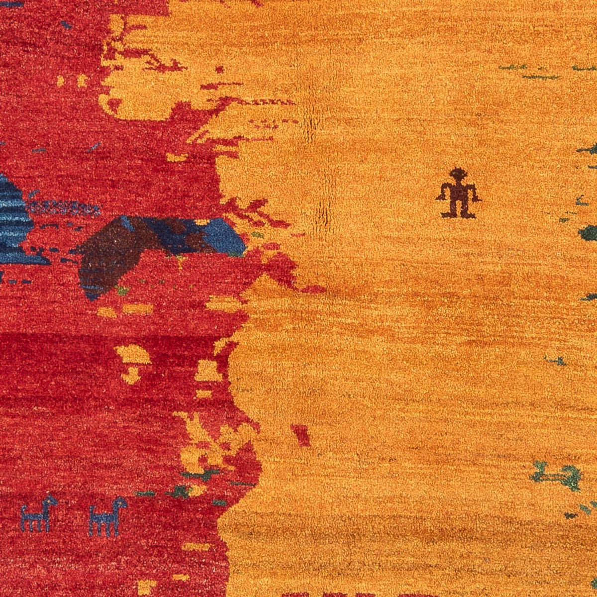 Alfombra Gabbeh - Persa - 218 x 170 cm - multicolor