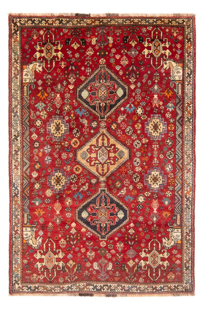 Alfombra persa - Nómada - 197 x 130 cm - rojo