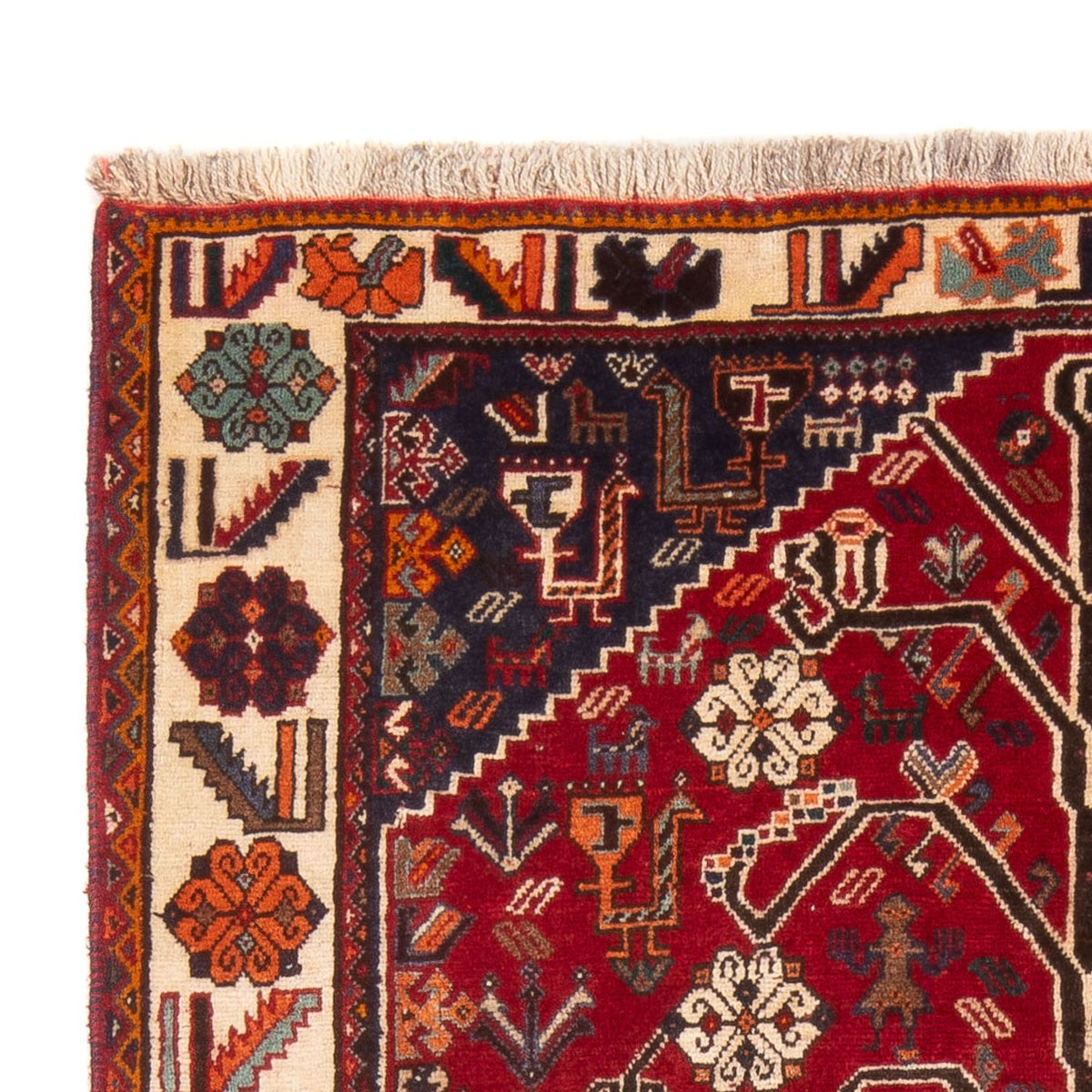 Alfombra persa - Nómada - 192 x 130 cm - rojo