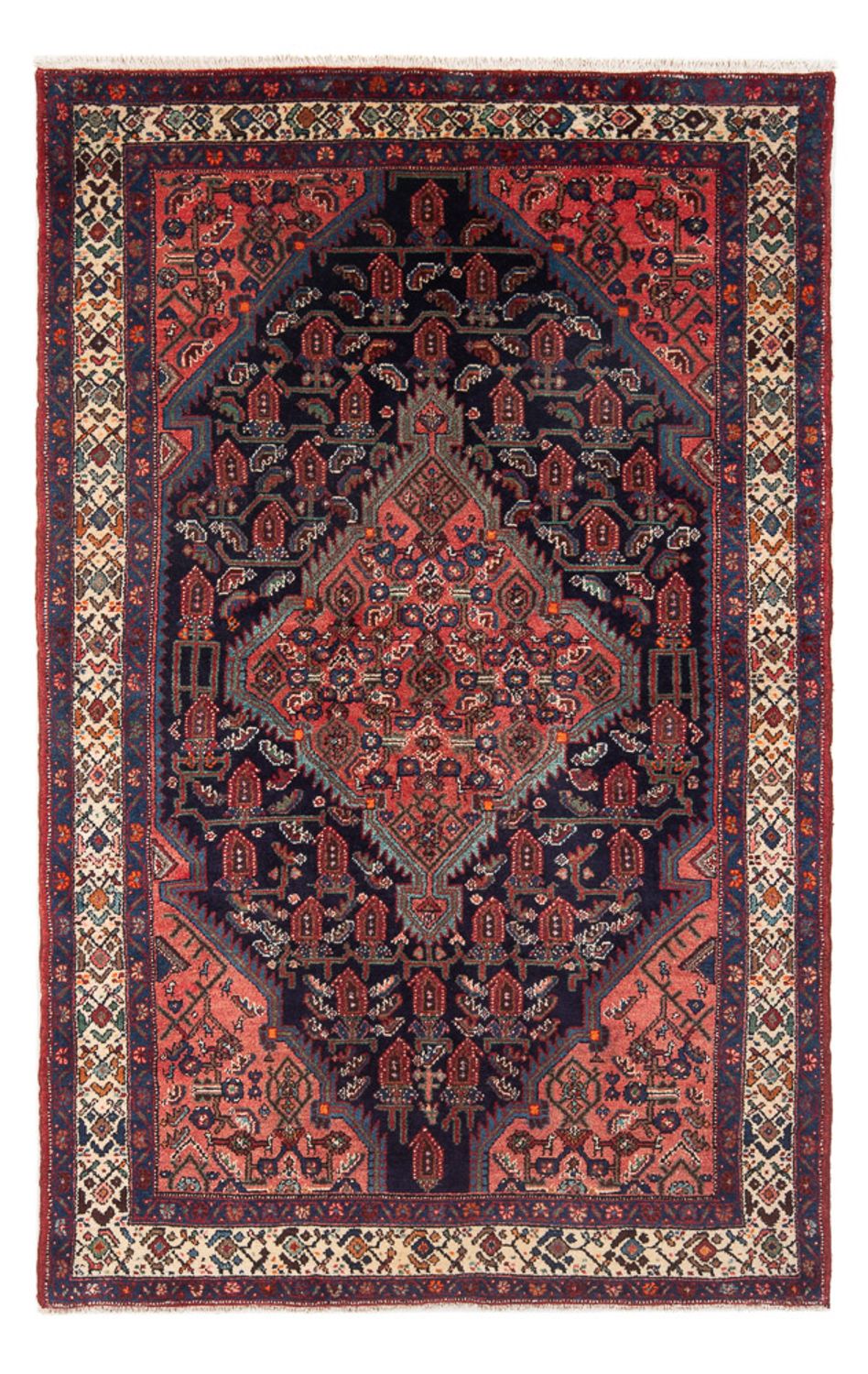 Alfombra persa - Nómada - 220 x 130 cm - azul oscuro