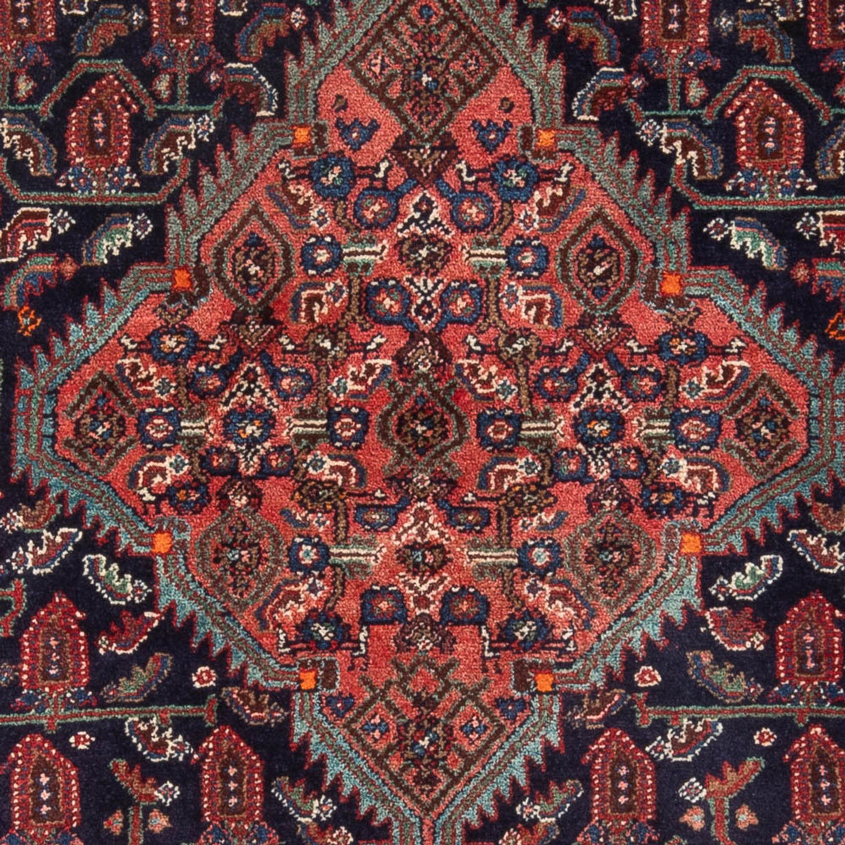 Alfombra persa - Nómada - 220 x 130 cm - azul oscuro