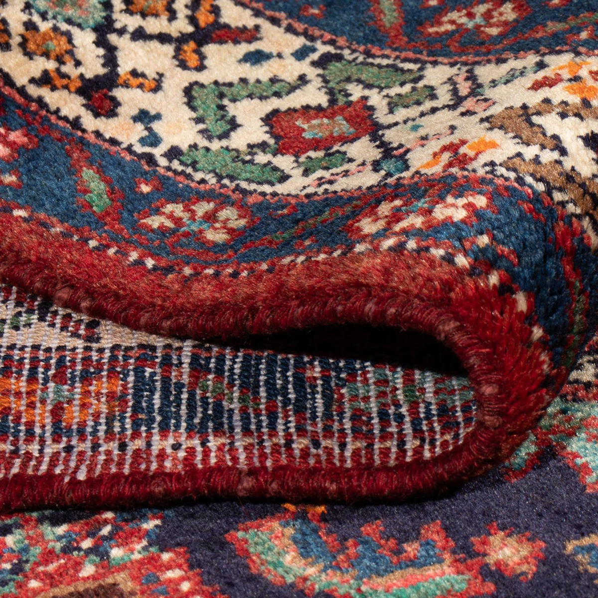 Alfombra persa - Nómada - 220 x 130 cm - azul oscuro