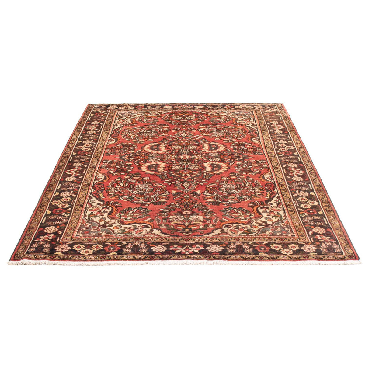 Alfombra persa - Nómada - Real - 219 x 155 cm - rojo
