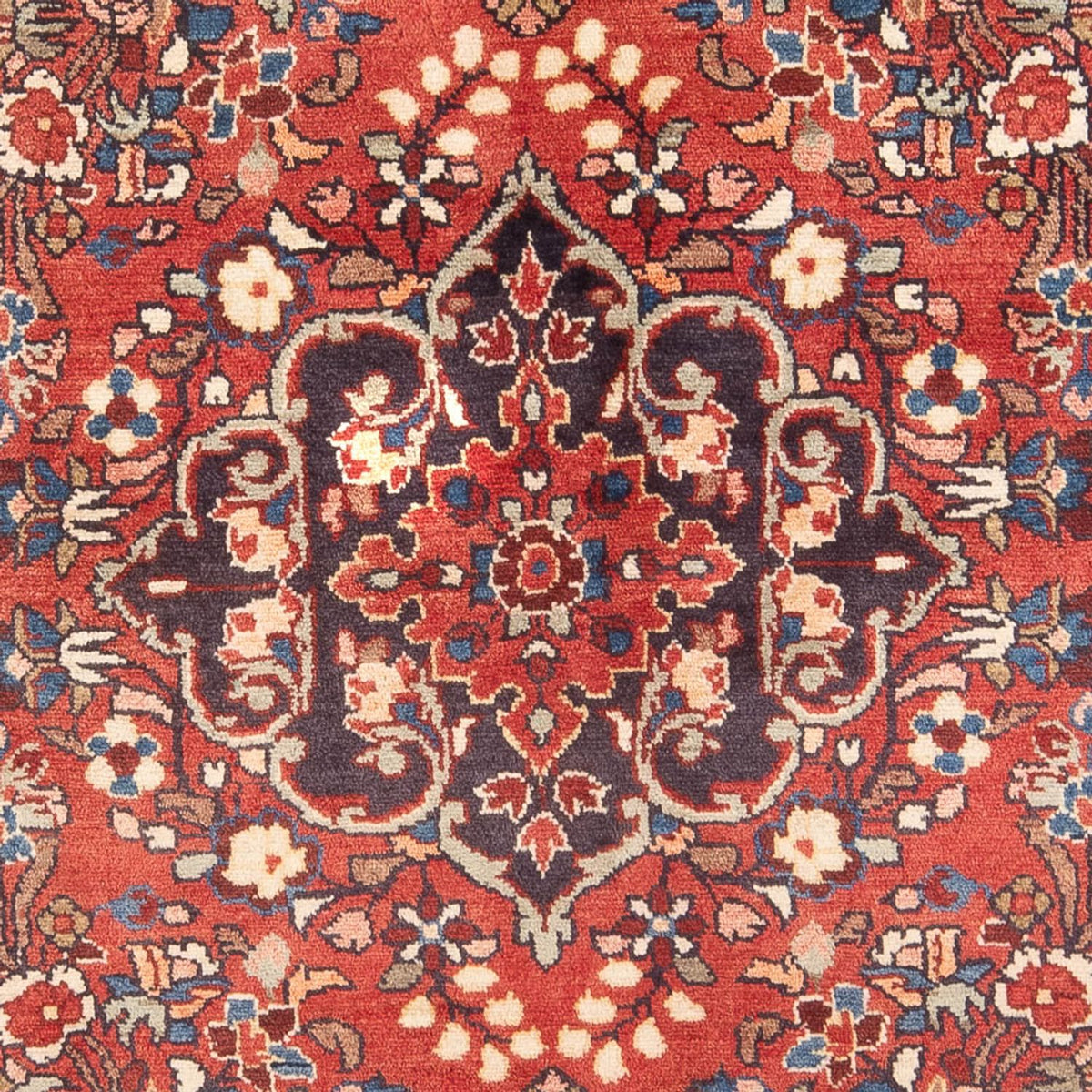 Alfombra persa - Nómada - Real - 241 x 150 cm - rojo
