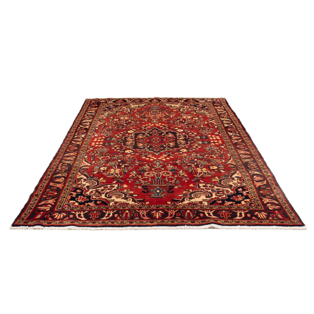 Alfombra persa - Nómada - Real - 241 x 150 cm - rojo