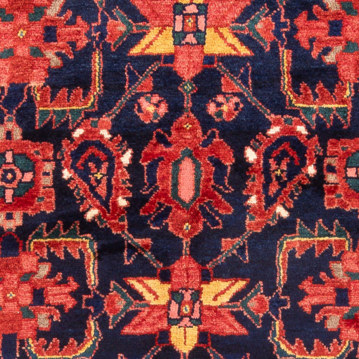 Alfombra persa - Nómada - Real - 210 x 133 cm - azul oscuro