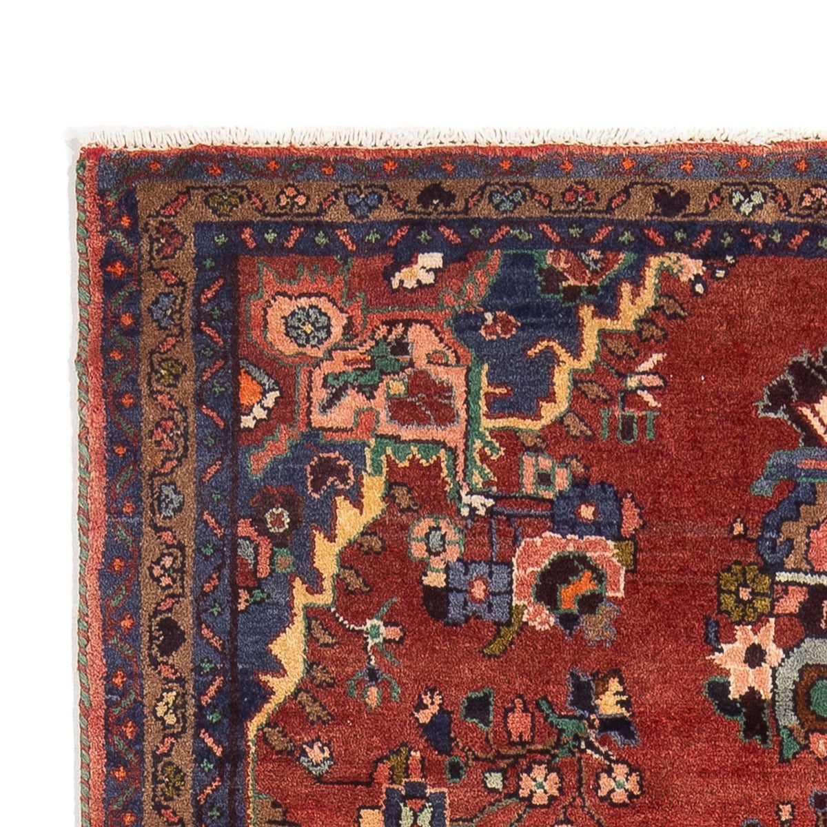 Alfombra persa - Nómada - Real - 212 x 118 cm - rojo