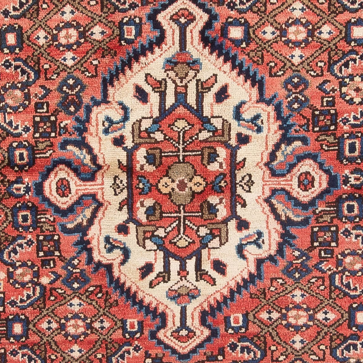 Alfombra persa - Nómada - Real - 204 x 145 cm - rojo