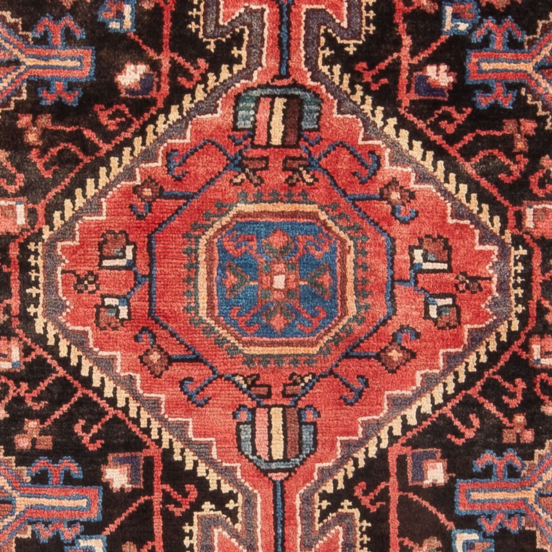 Alfombra persa - Nómada - Real - 212 x 125 cm - azul oscuro