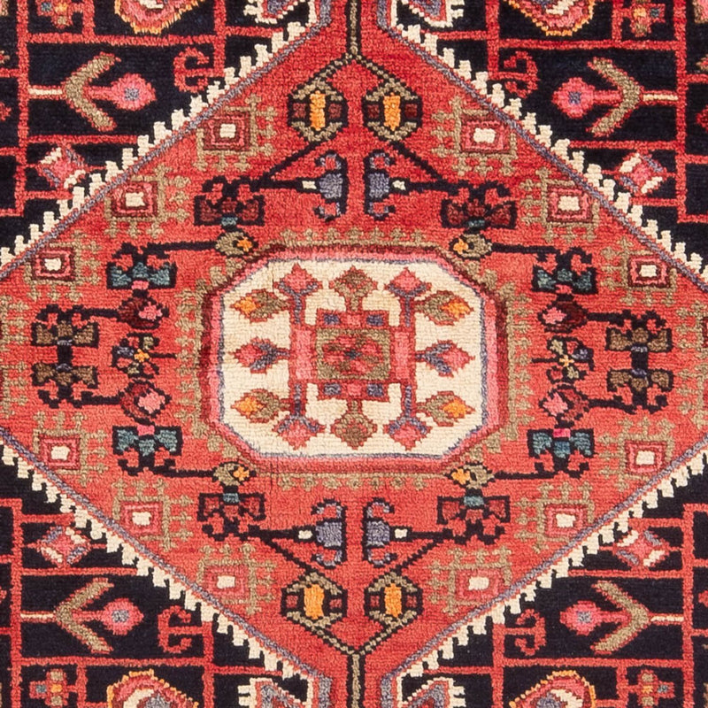Alfombra persa - Nómada - Real - 204 x 132 cm - azul oscuro