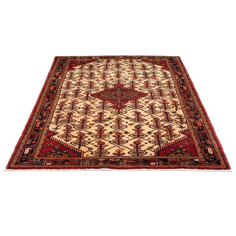 Alfombra persa - Nómada - Real - 201 x 119 cm - crema