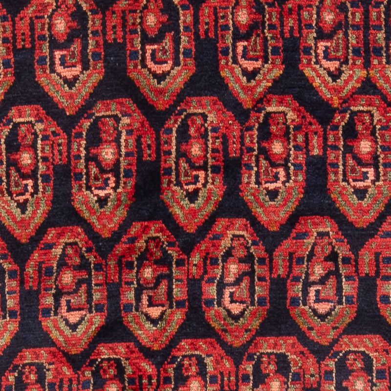 Alfombra persa - Nómada - Real - 201 x 137 cm - azul oscuro